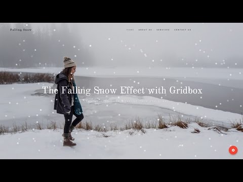 Falling Snow Effect with Gridbox for your Joomla Website