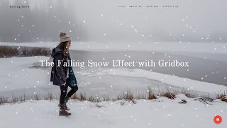 Falling Snow Effect with Gridbox for your Joomla Website screenshot 5