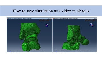 How to save simulation as a video in ABAQUS