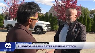 Macomb Township businessman speaks after arrest made in ambush shooting
