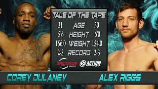 Aries Fight Series 5. Alex Riggs vs Corey Dulaney.