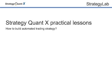 5. Installing StrategyQuant and downloading Data for creating strategies.