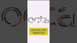 SVG Text Animation CSS | CSS3 SVG Animation Effects #Shorts Wealth