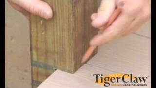 Deck solutions for rail post installation http://deckfastener.com/ Deck solutions for rail post installation using Tiger Claw fasteners.
