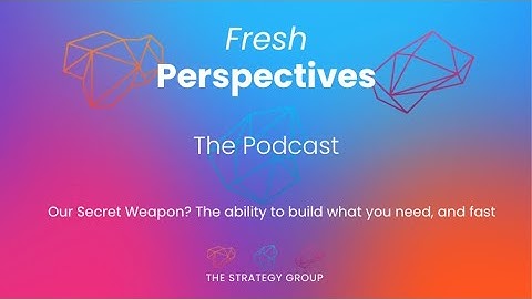 Our Secret Weapon? The Ability to Build What You Need, and fast