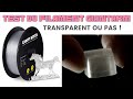 Plante maker 3d  test du filament petg transparent giantarm