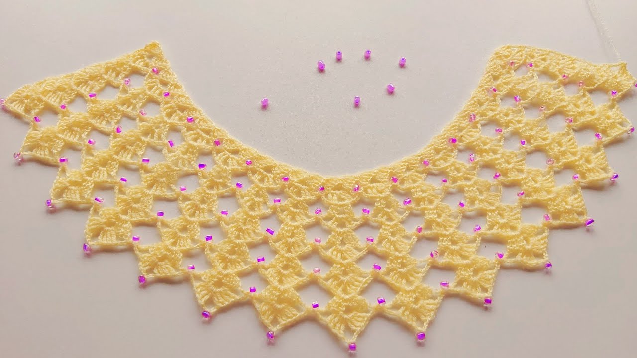 صدر كروشي2021 بالجوهر من أروع صدور كروشي2020 بالتفصيل سهل للمبتدئات_  crochet  collar