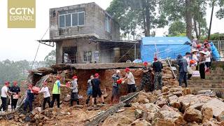 Continúan las labores de rescate y limpieza en Guangxi tras el paso del tifón Maysak