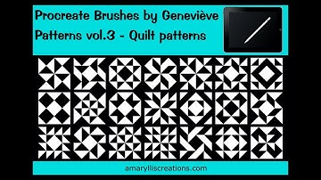 Procreate Brushes - Patterns vol. 3 - Quilt patterns