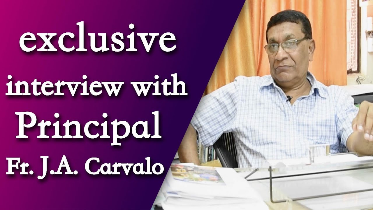 exclusive interview with Principal Fr. J.A. Carvalo | Top News Networks