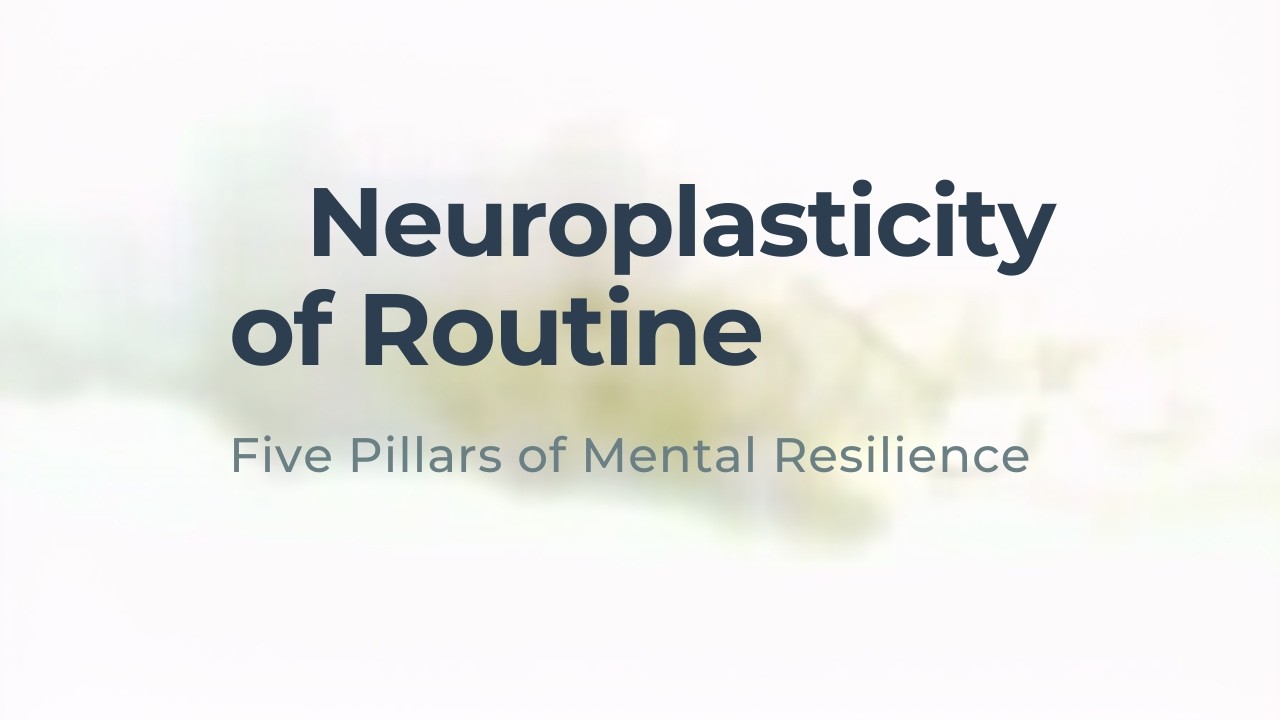 Boring Habits Build Resilience