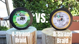What Kind Of Braided Line Should You Be Using? PowerPro 4-Strand vs. Super8Slick What S The Difference Between 4 Strand And 8 Strand