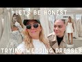 Trying on wedding dresses for the 1st time honest thoughts on getting married  girls day in london