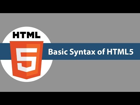 HTML5 Tutorial For