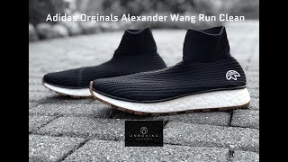 Adidas Originals x ALEXANDER WANG Run Clean ‘Core Black’ | UNBOXING & ON FEET | fashion shoes | 4K
