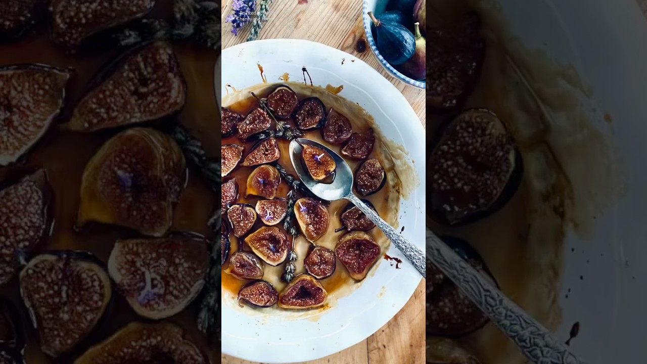 Meet your new food obsession #shorts  #roastedfigs #honey #herbs