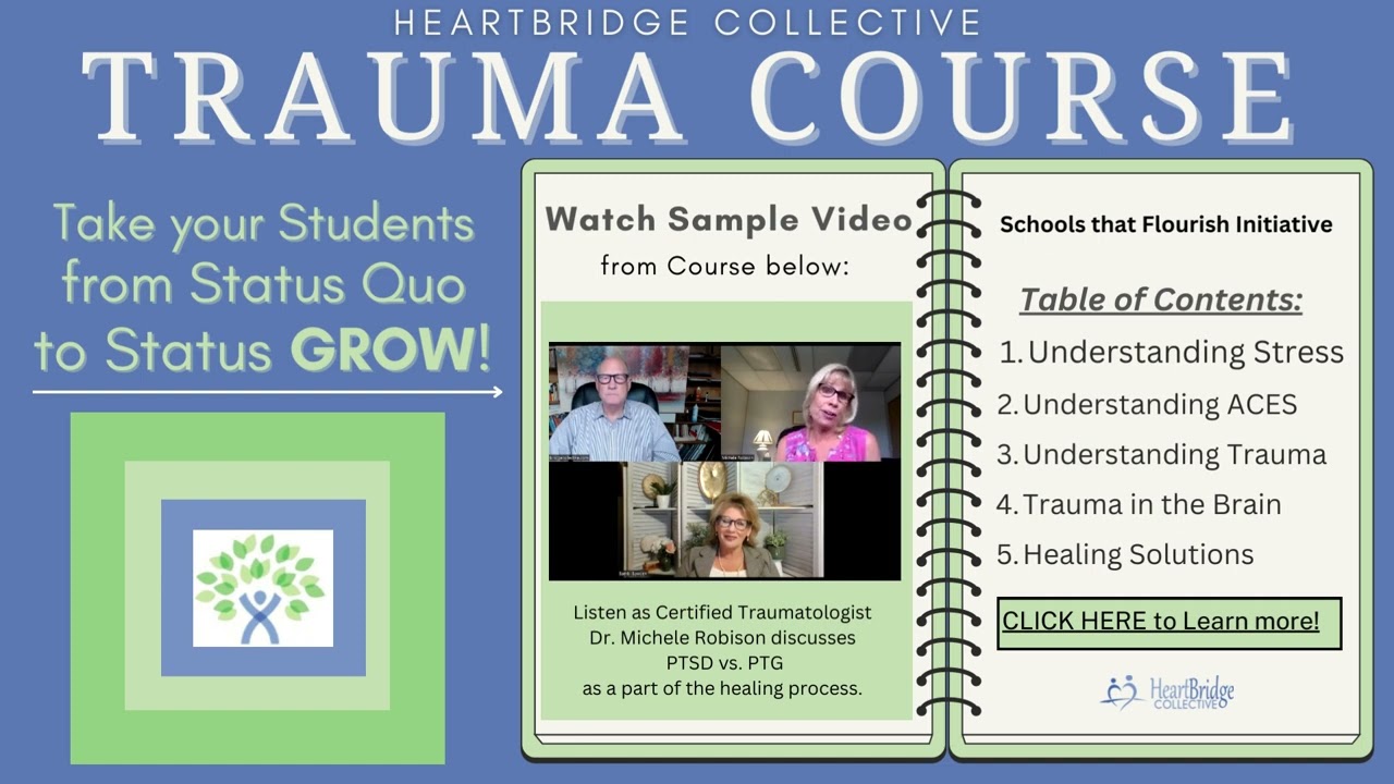 Listen as Certified Traumatologist Dr. Michele Robison discusses PTSD vs. PTG as a part of healing.