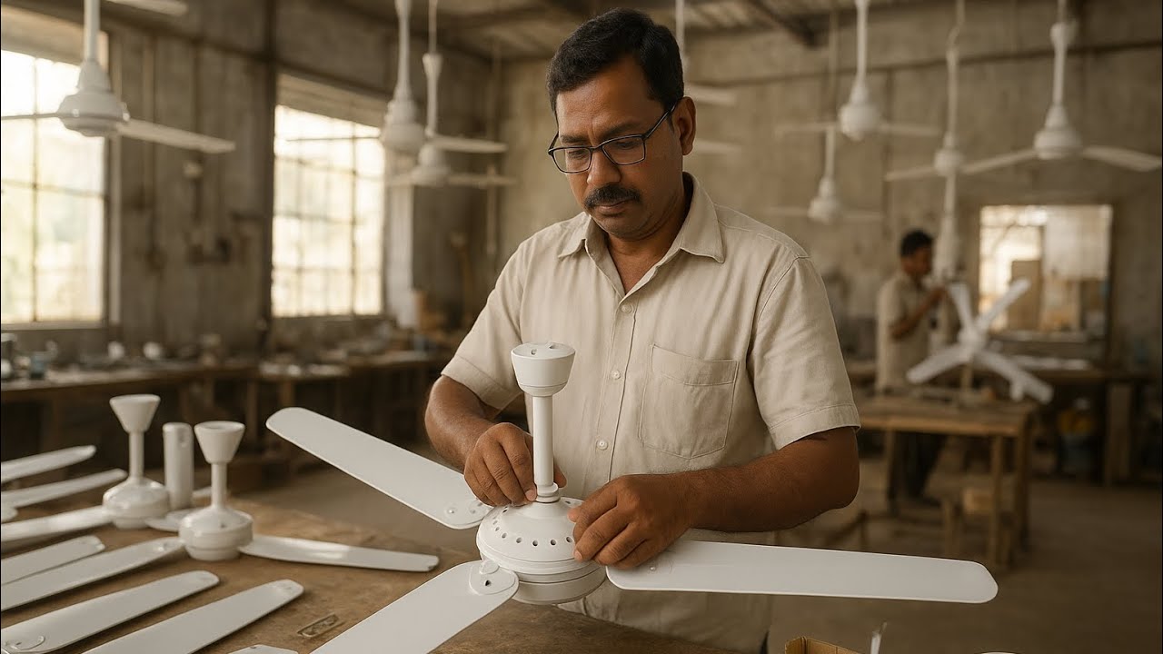 Amazing Manufacturing Process Of AC and DC inverter Ceiling Fan 