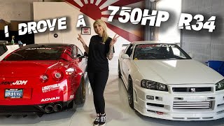 I DROVE A 750HP R34 FROM RENTJDM!