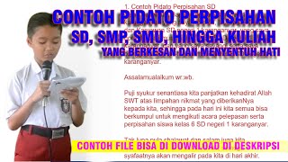 Contoh Pidato Perpisahan SD hingga Kuliah yang Berkesan dan Menyentuh Hati Contoh Pidato Perpisahan SD hingga Kuliah yang Berkesan dan Menyentuh Hati