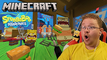 Escaping the Chum Bucket and Defending the Krusty Krab - SpongeBob Minecraft DLC Part 4 (4K)