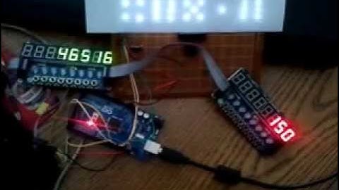 Led Dice Display using a Arduino, MAX7219 and a pair of TM1638 displays - Part 2