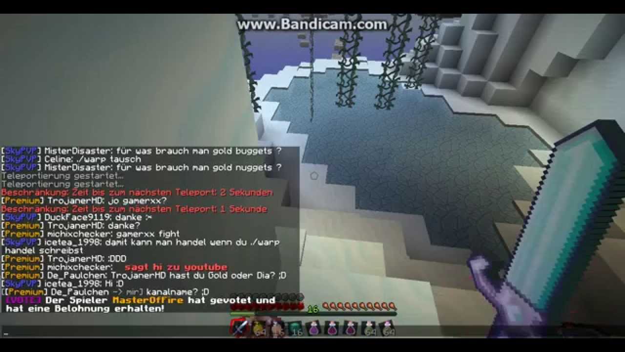 Skypvp auf MyCliff - Kämpfen oder von der Klippe springen!