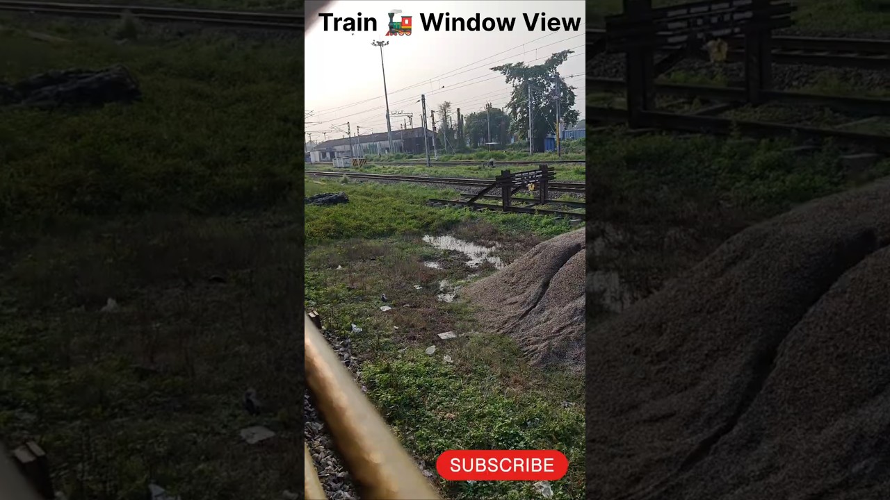 Scenic Train Window Views | Travel Through Nature in India
