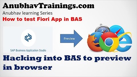 SAP Business Application Studio Run Fiori App | SAP Fiori App Using SAP Business Application Studio