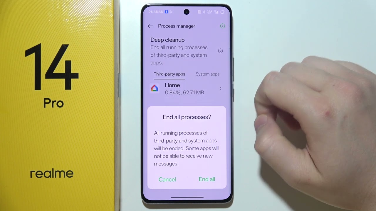 Realme 14 Pro: How to Close All Background Apps