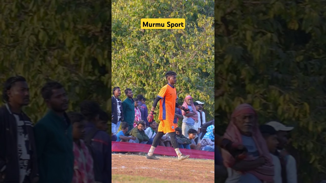 goalkeeper Mukesh murmu at phulbariya ground. 