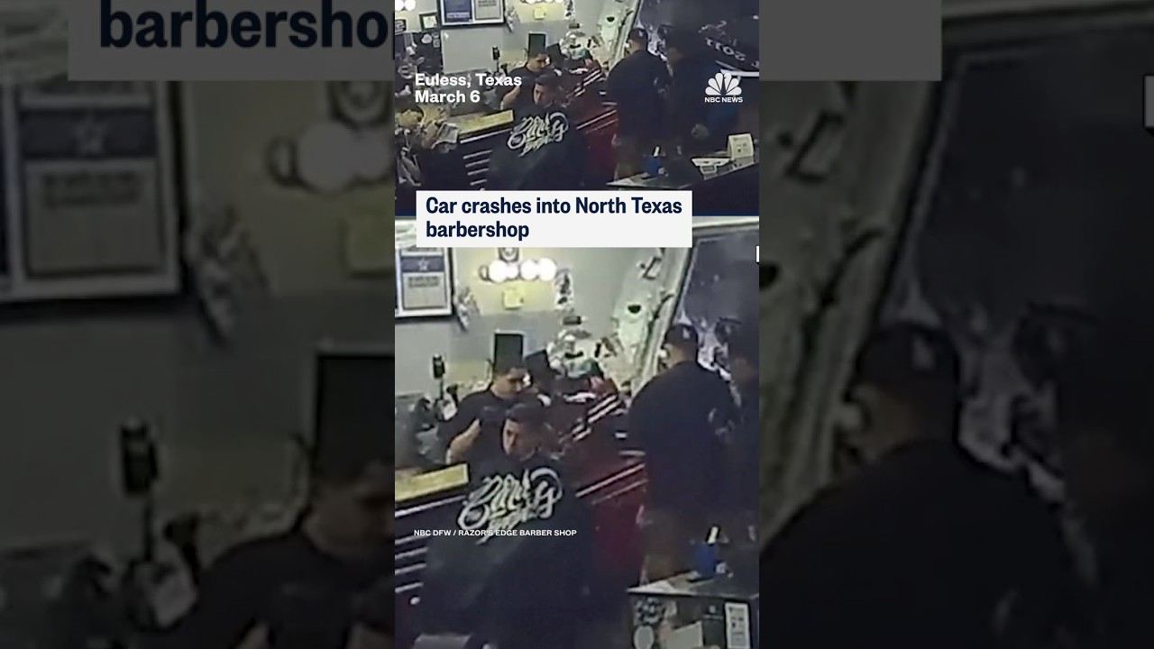 Car crashes into North Texas barbershop