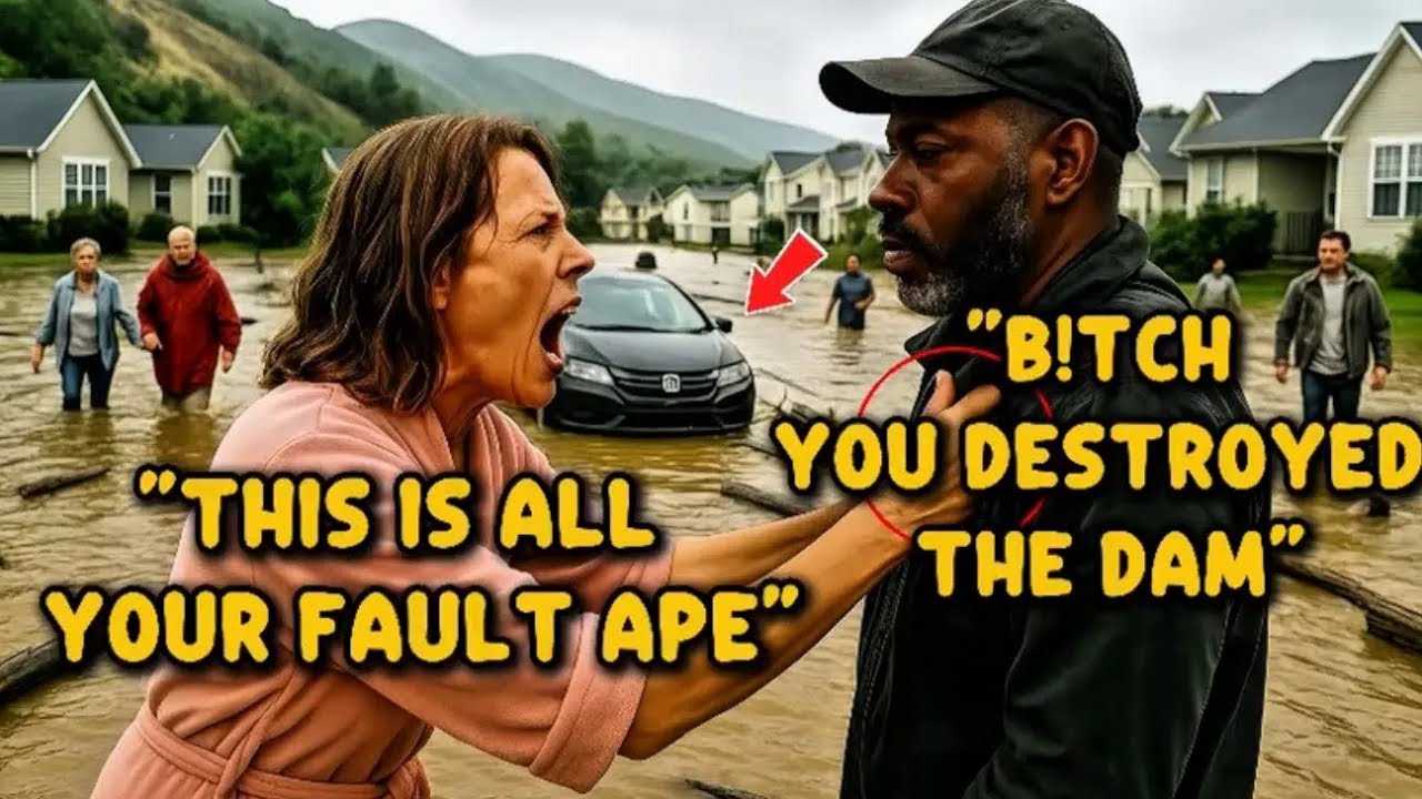 HOA Karen Destroys Dam Built by a Black Man—Regrets It When the Flood Comes and Wipes Out Every