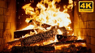 🔥 Winter Forest Cabin Fireplace with Slow-Burning Logs and Soft Wood Pops for Christmas Atmosphere screenshot 1