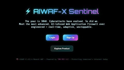 AIWAF-X Sentinel – The Most Advanced AI-Powered Web Application Firewall