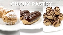 KUE SUS (CHOUX PASTRY/CREAM PUFF, PROFITEROLES, ECLAIR) ISI PASTRY CREAM - Durasi: 7.20. 