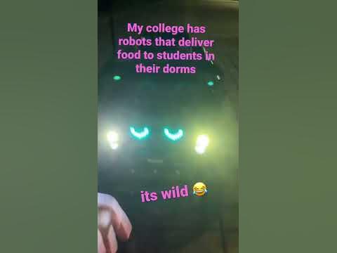 College campus robots are delivering food! - YouTube