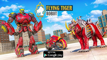 Flying Tiger Robot: Flying Bike Transformation