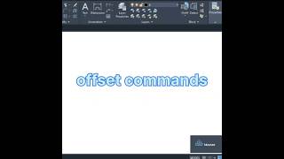 Offset command #shorts #cad #cadmaster #autocad #learn #architecture