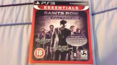 Saints Row The Third The Full Package Unboxing PS3