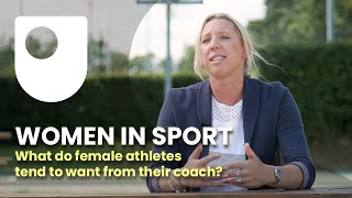 What do female athletes tend to want from their coach?