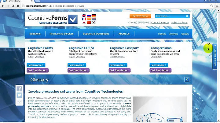 Invoice processing software from Cognitive Technologies
