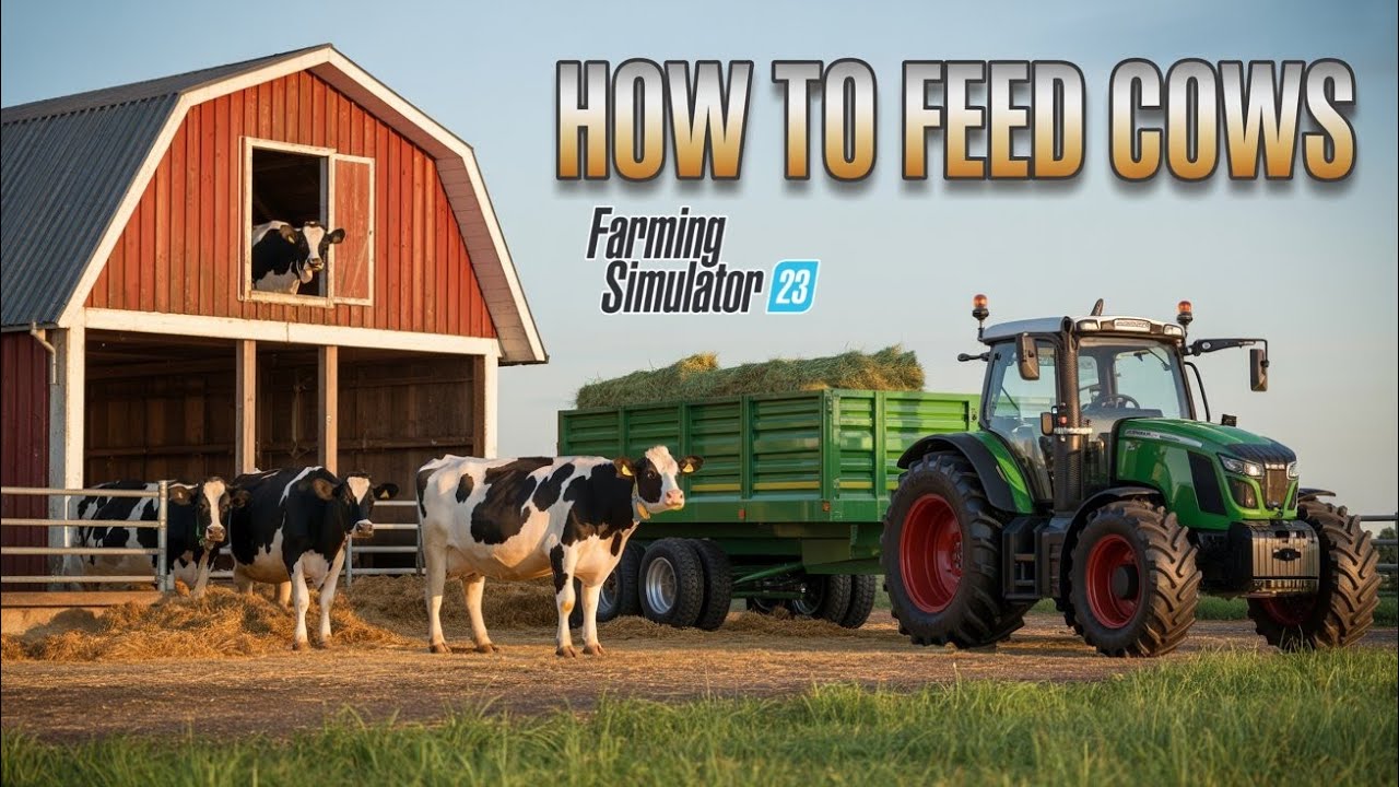 How to feed cowes in FS 23 || Cow Feeding FS 23||