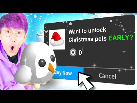 Can We Unlock EARLY ACCESS To NEW CHRISTMAS ADOPT ME PETS In The CHRISTMAS UPDATE? (WORKING HACK!?)