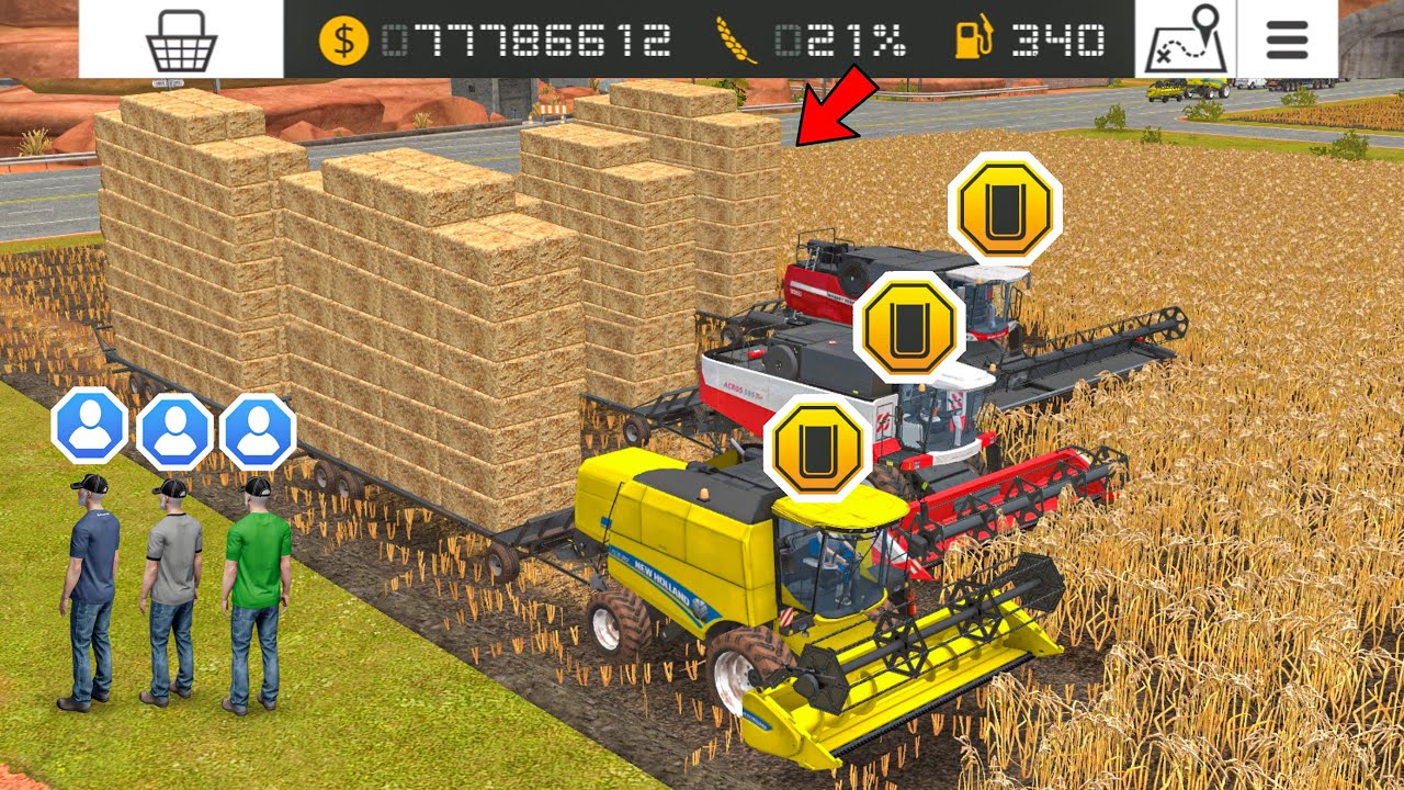 Harvesting Wheat & Make Straw In Fs18 | Fs18 Multiplayer | Timelapse ...
