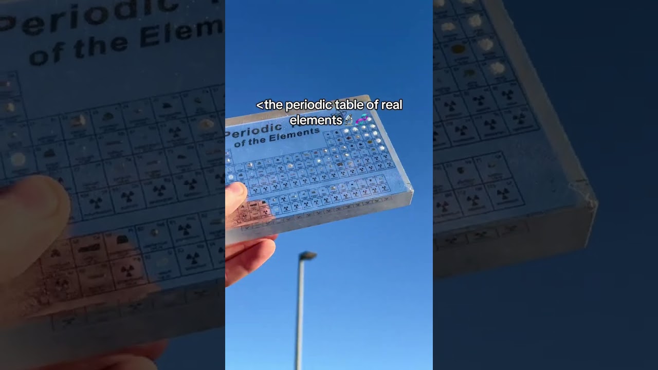 The periodic table of real elements
