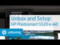 Unboxing and Setting Up | HP Photosmart 5520 e-All-in-One Printer | HP