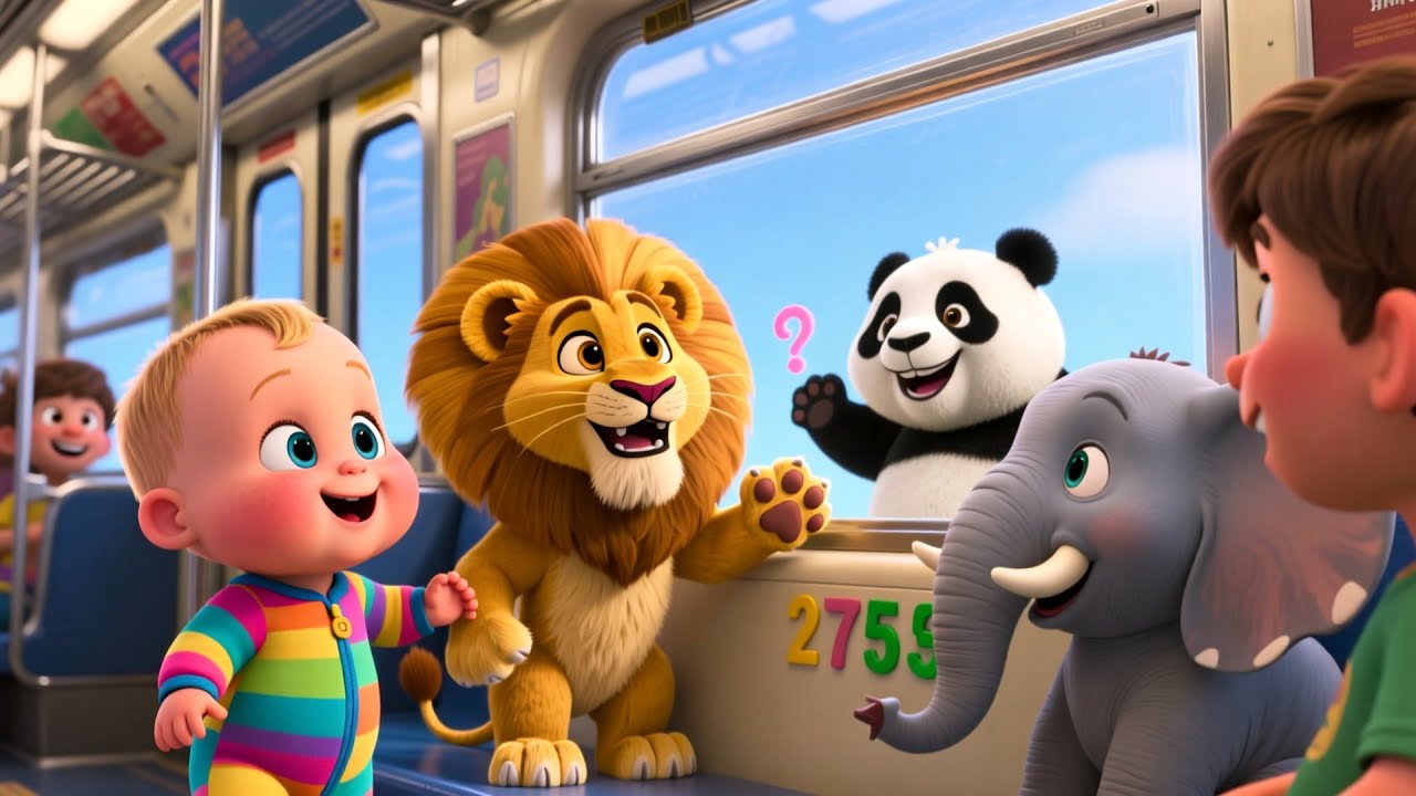 Tram Ride Up Hill 🚋⛰️ | Fun Learning Song for Kids | Preschool Vehicle Adventure