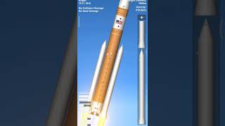 SLS Block 2 Crew rocket launch in SFS 1.6 Mobile #spaceflightsimulator #space #rocket