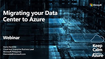 Migrating your Data Center to Azure